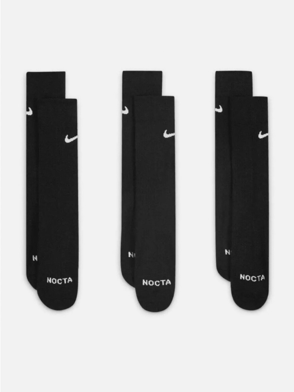 🆕 Nike x NOCTA Crew Socks 3 Pairs Pack Limited Release sold out online